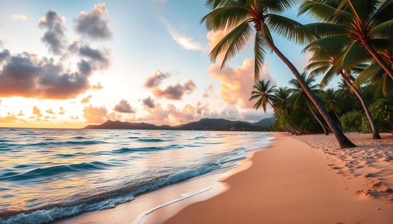 quiet beaches near rodney bay