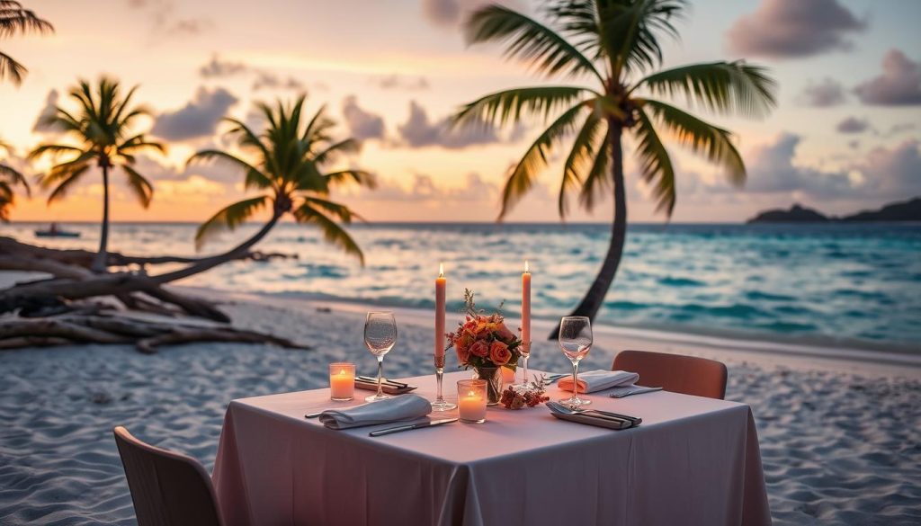 romantic dinner Orient Bay romantic dinner Orient Bay