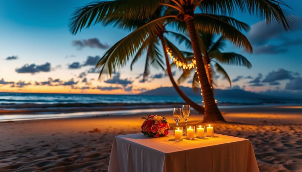 romantic dinner Orient Bay romantic dinner Orient Bay