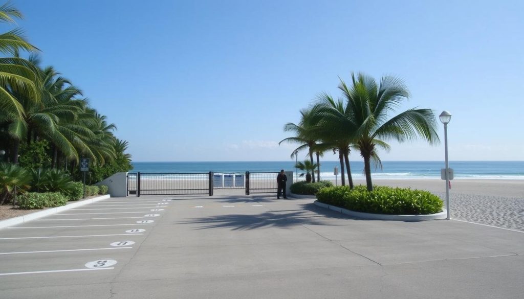 secure parking Club O beach secure parking Club O beach