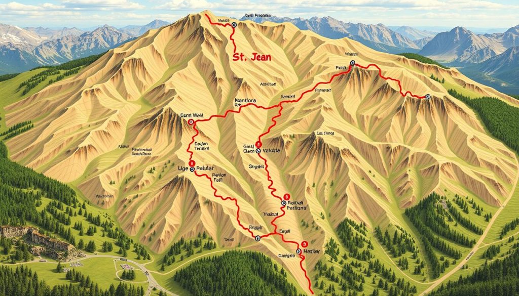 trail maps St. Jean trail maps St. Jean