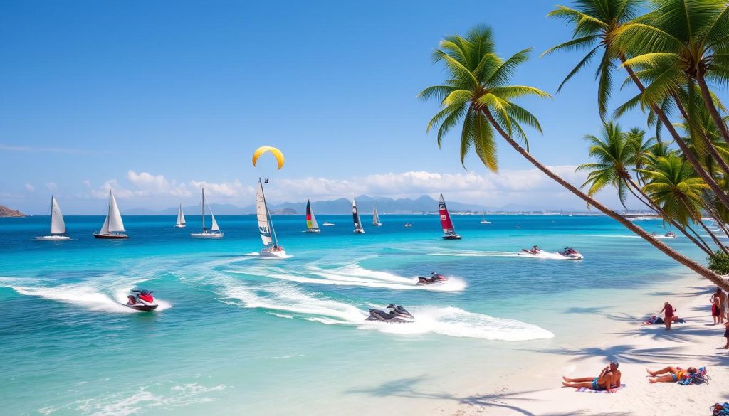 water sports in Orient Bay water sports in Orient Bay