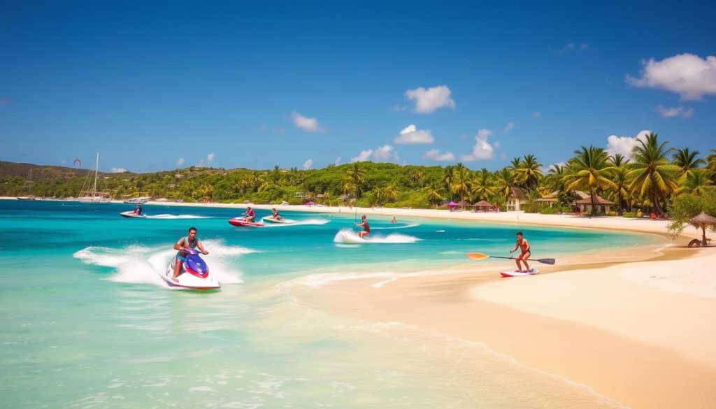 water sports in Orient Bay water sports in Orient Bay