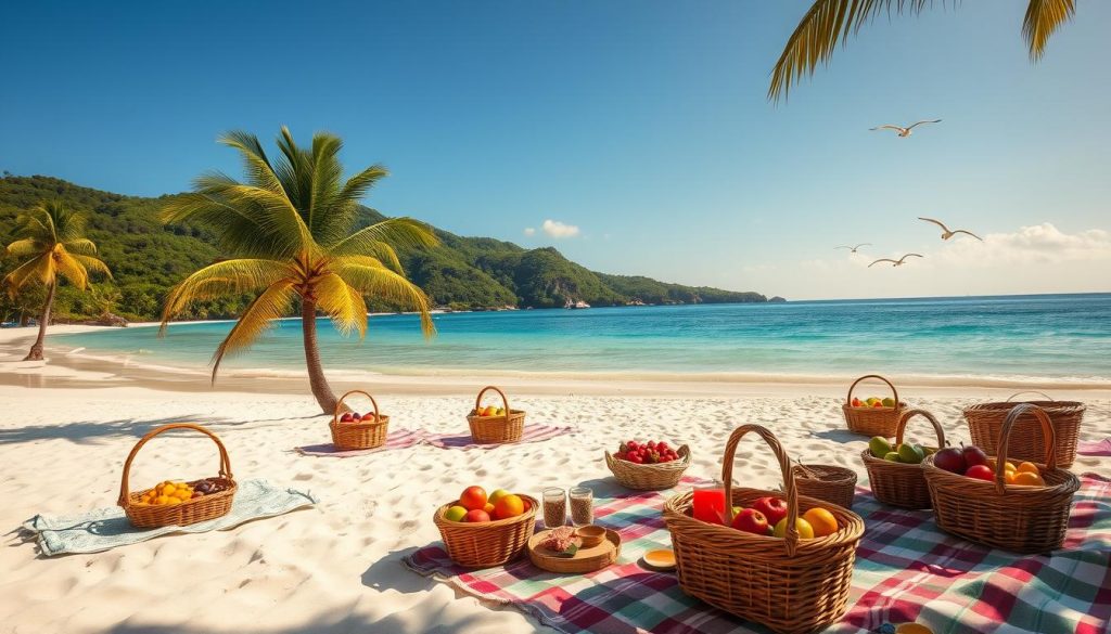 Anse de Colombier picnic spots Anse de Colombier picnic spots