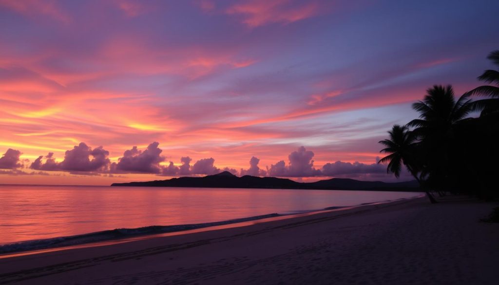 Best places to watch the sunset at Grand Anse Beach Best places to watch the sunset at Grand Anse Beach