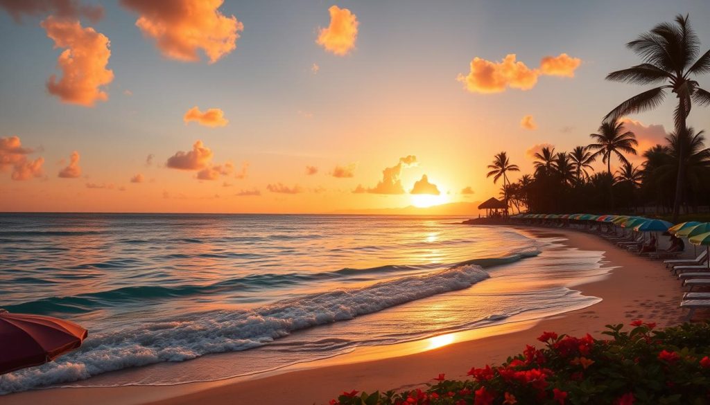 Caribbean beach sunsets Caribbean beach sunsets