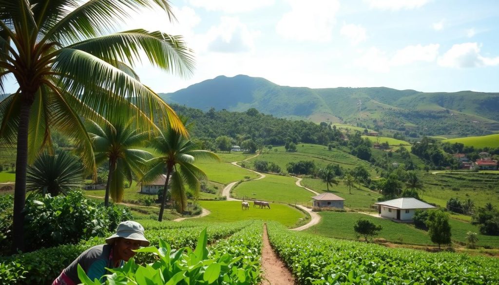 Carriacou agricultural landscape Carriacou agricultural landscape