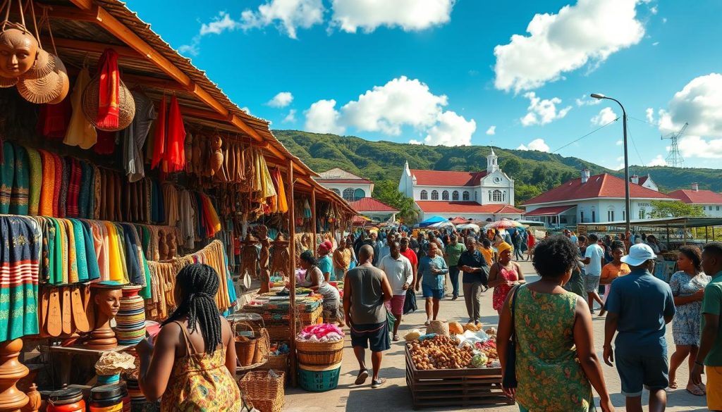 Carriacou shopping scene Carriacou shopping scene