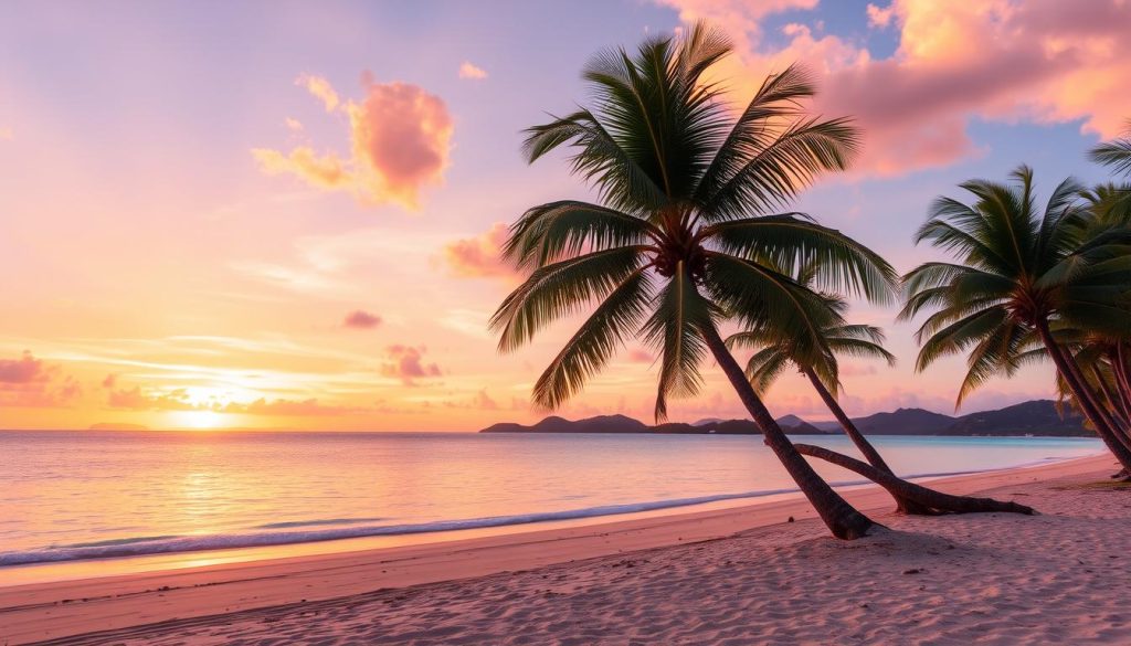 Colombier Beach sunset Colombier Beach sunset