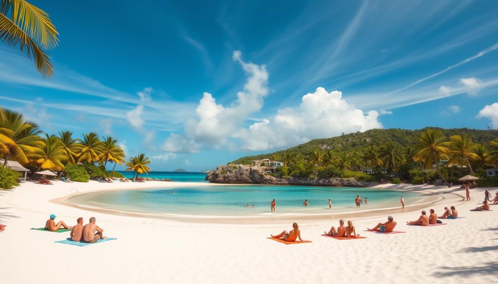 Dickenson Bay beach Dickenson Bay beach
