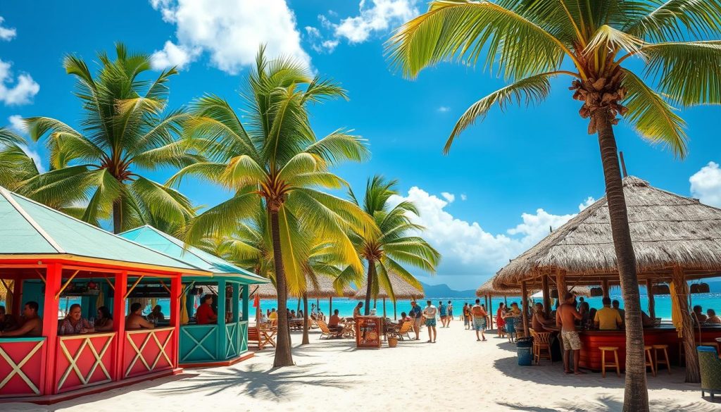 Grand Anse Beach bars Grand Anse Beach bars