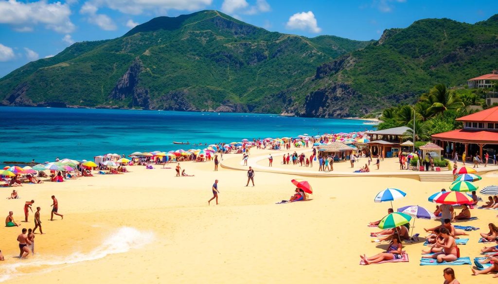 Grand Anse Beach crowd levels Grand Anse Beach crowd levels