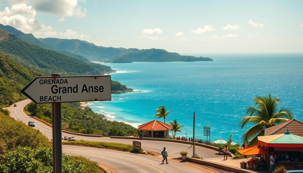 Grand Anse Beach directions Grand Anse Beach directions