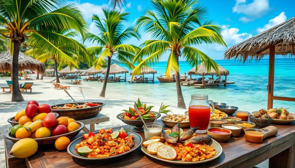 Grand Anse Beach food choices Grand Anse Beach food choices