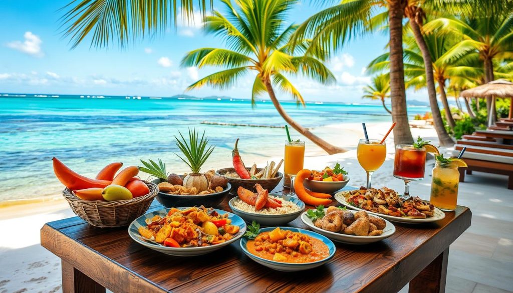 Grand Anse Beach food choices Grand Anse Beach food choices
