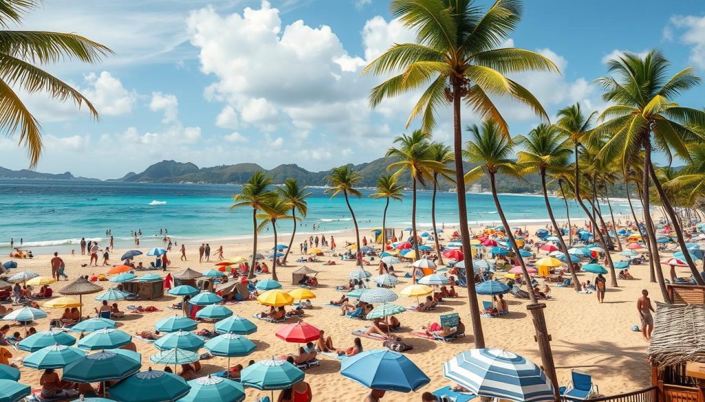 Grand Anse Beach peak season Grand Anse Beach peak season