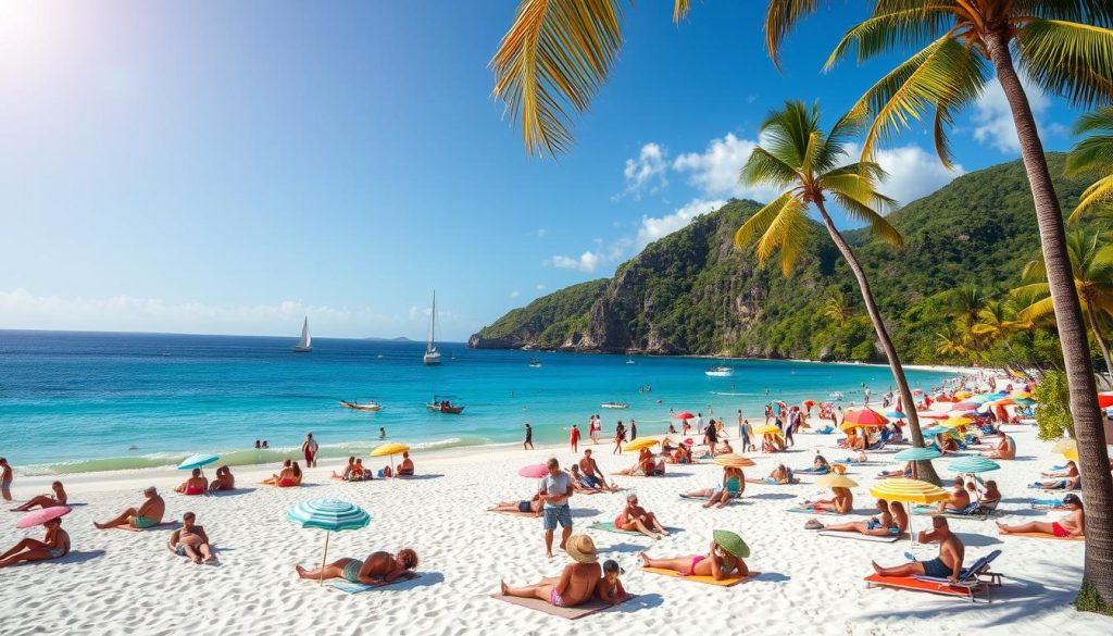 Grand Anse Beach peak season Grand Anse Beach peak season