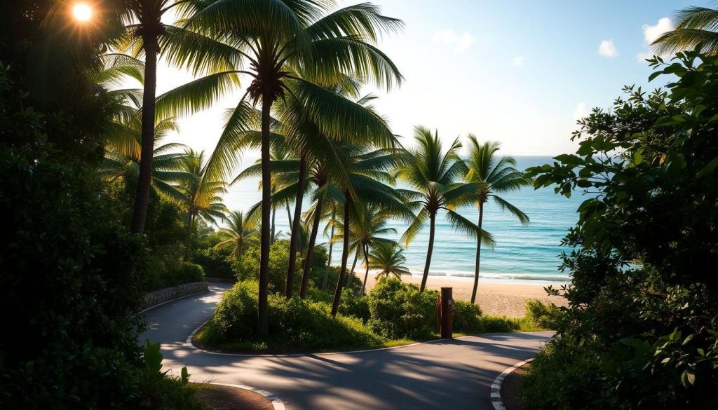 Grand Anse Beach route Grand Anse Beach route