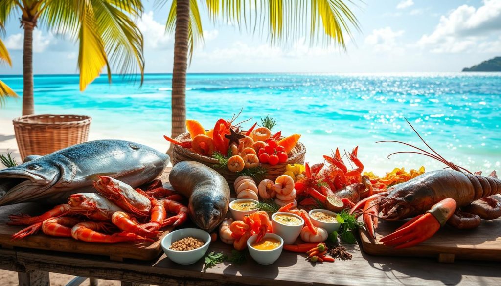 Grand Anse Beach seafood Grand Anse Beach seafood