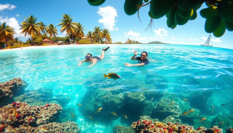 Is Dickenson Bay good for snorkeling?