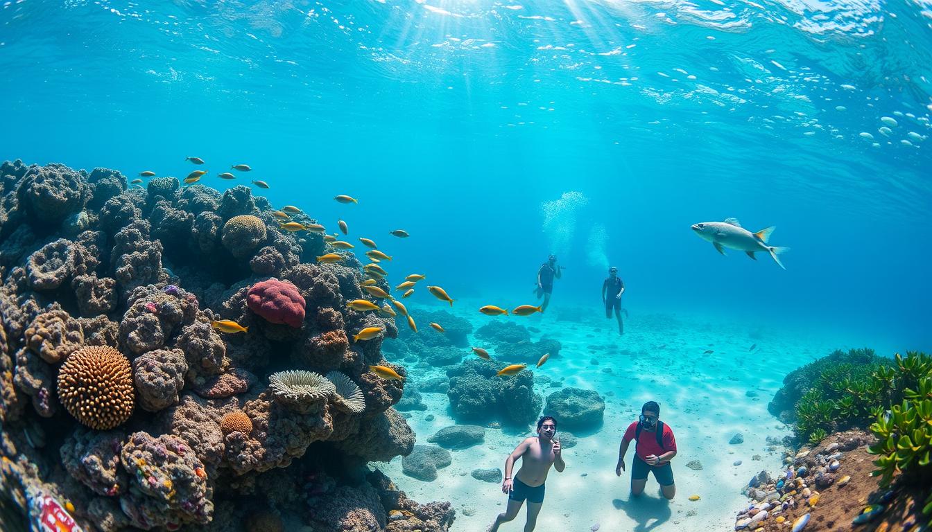 Is Shell Beach good for snorkeling?