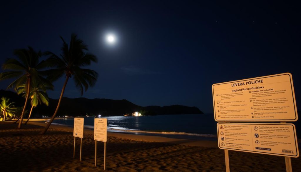 Levera Beach night time policies Levera Beach night time policies
