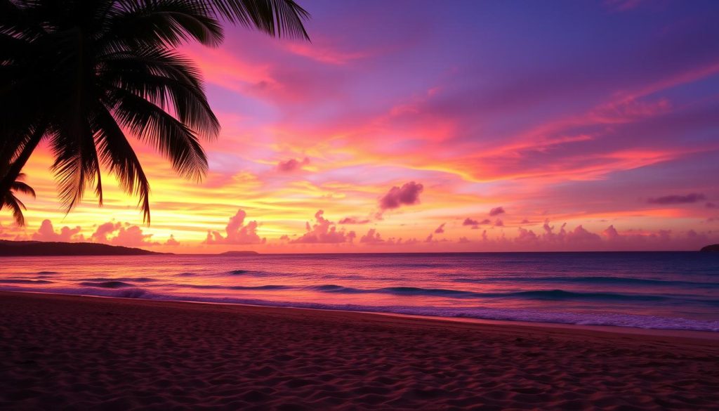 Levera Beach sunset colors Levera Beach sunset colors