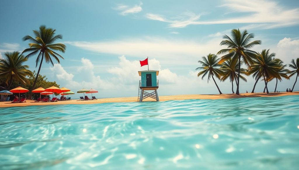 Levera Beach swimming safety Levera Beach swimming safety