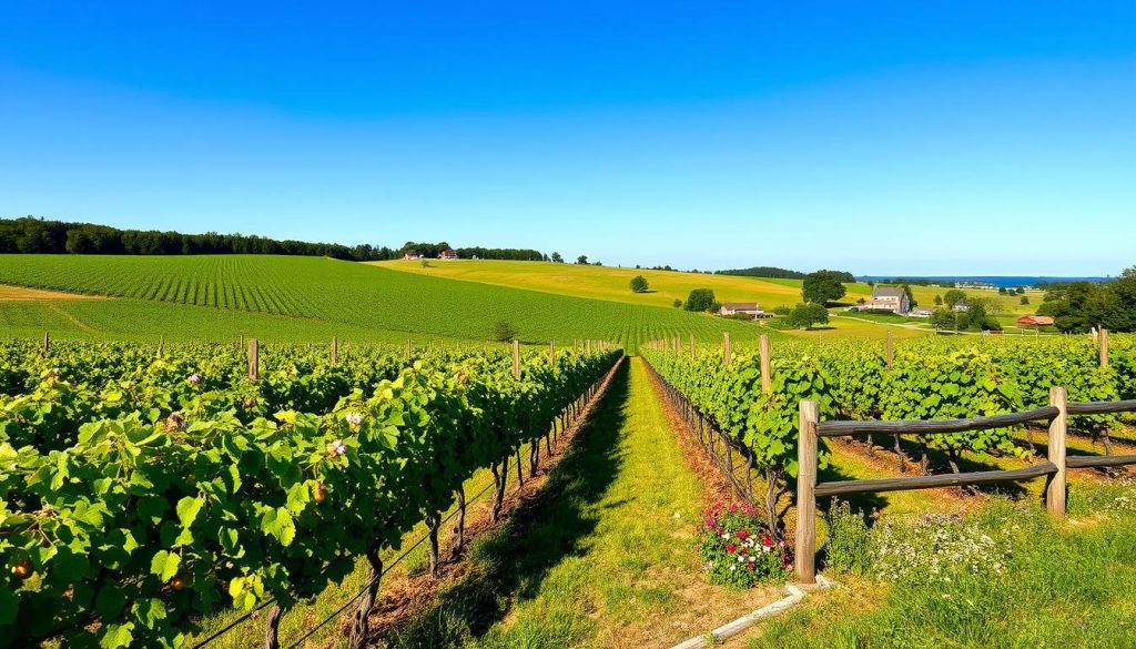 North Fork Wine Trail Vineyard Landscape North Fork Wine Trail Vineyard Landscape