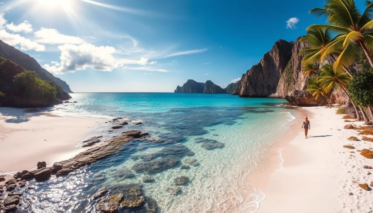Secret beaches near Dickenson Bay