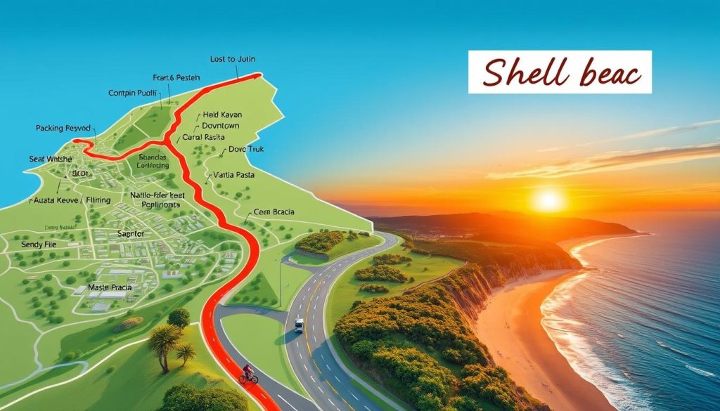 Shell Beach commute guide Shell Beach commute guide