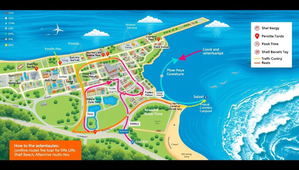 Shell Beach commute guide Shell Beach commute guide