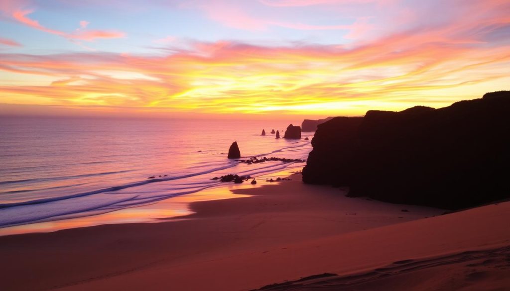 Shell Beach sunset views Shell Beach sunset views
