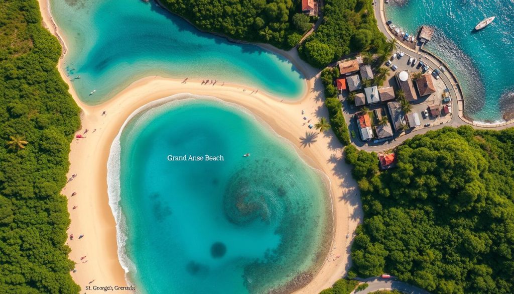 St. George's beach map St. George's beach map