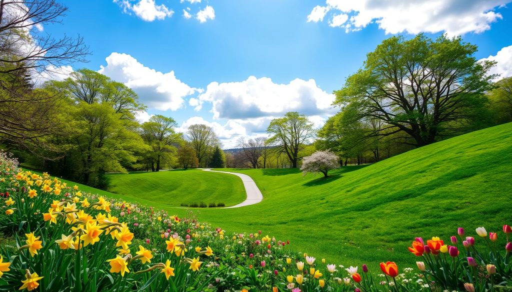 St. John's spring scenery St. John's spring scenery