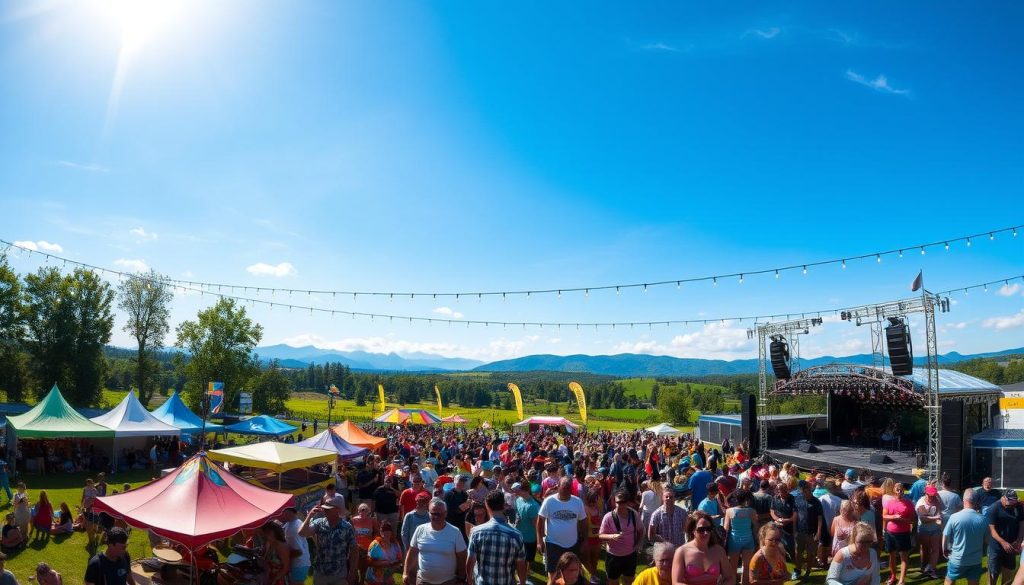 Summer Music Festival Landscape Summer Music Festival Landscape