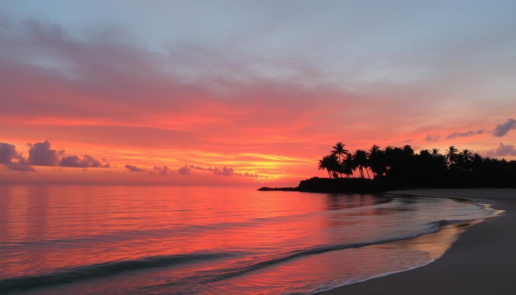 Sunset locations Grand Anse Beach Sunset locations Grand Anse Beach