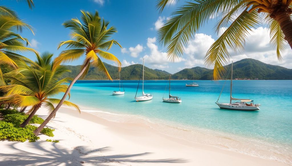 Tropical beaches near English Harbour Tropical beaches near English Harbour