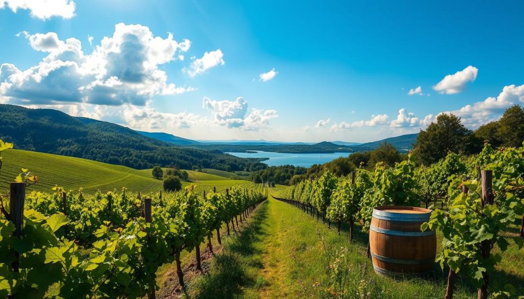 Vermont Vineyard Summer Landscape Vermont Vineyard Summer Landscape