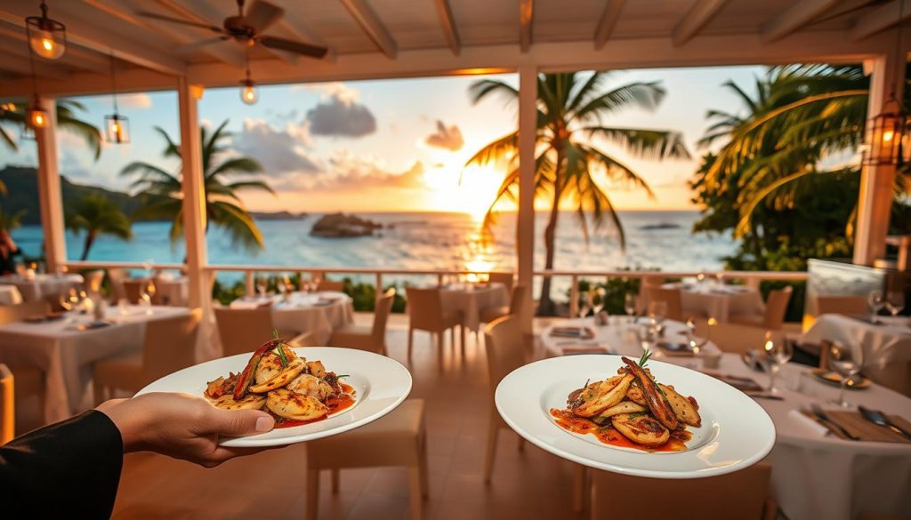 fine dining near Dickenson Bay fine dining near Dickenson Bay