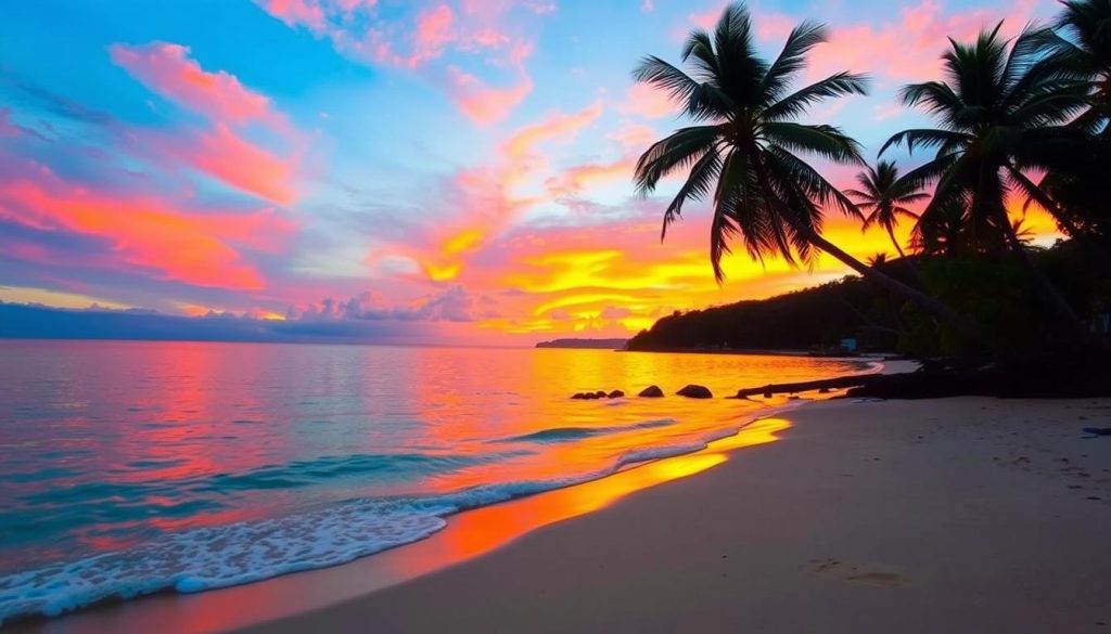 grand anse beach sunset views grand anse beach sunset views