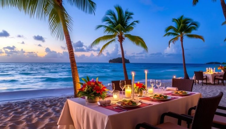 grand anse beachfront dining