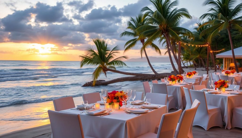 oceanfront dining Caribbean oceanfront dining Caribbean