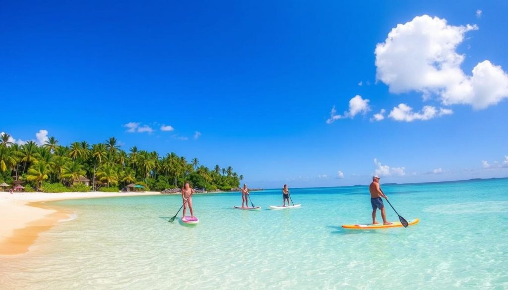 stand up paddleboarding grand anse beach stand up paddleboarding grand anse beach