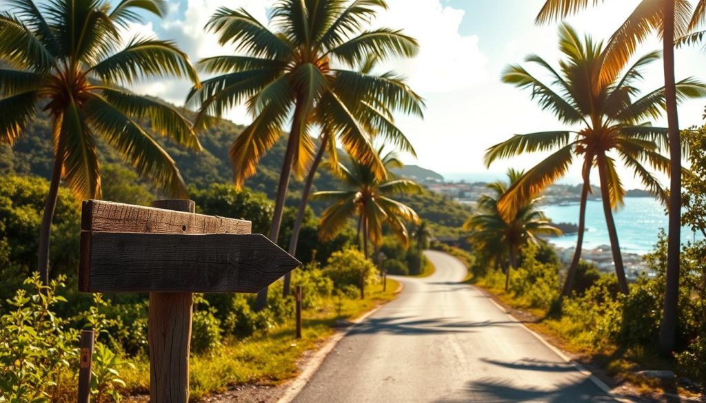 Antigua airport to Jolly Harbour route Antigua airport to Jolly Harbour route