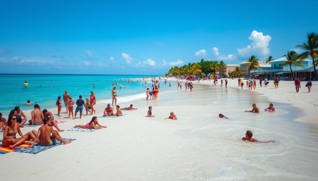 Baby Beach Aruba crowd patterns Baby Beach Aruba crowd patterns