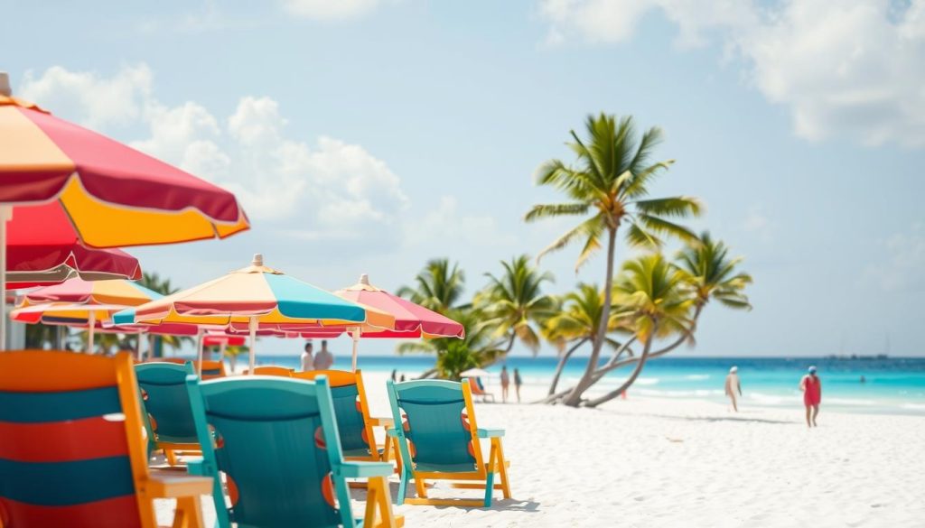 Beach chair rentals at Eagle Beach Beach chair rentals at Eagle Beach