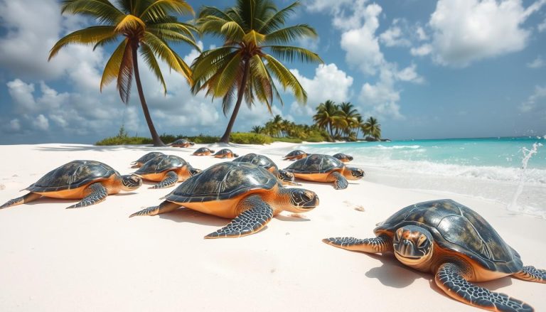 Can you see turtles at Eagle Beach?