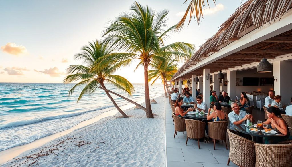 Eagle Beach beachside dining Eagle Beach beachside dining