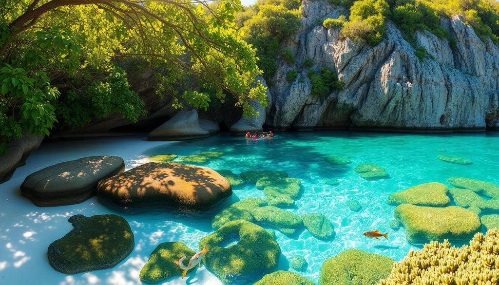 Hidden coves and snorkeling spots near Baby Beach Hidden coves and snorkeling spots near Baby Beach